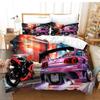 Luxury Car Duvet Cover Set Cartoo Bedding Set for Kids Boys Polyester Bedding Set King Size
