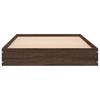Bed Frame without Mattress Brown Oak Look 75 x 190 cm Engineered Wood