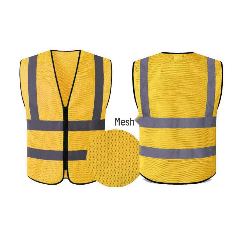 Reflexní bezpečnostní vesta s více kapsami