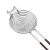 Egg White Separator Spiral Shape with Long Handle 304 Stainless Steel Food Grade Egg Yolk Filter for Kitchen