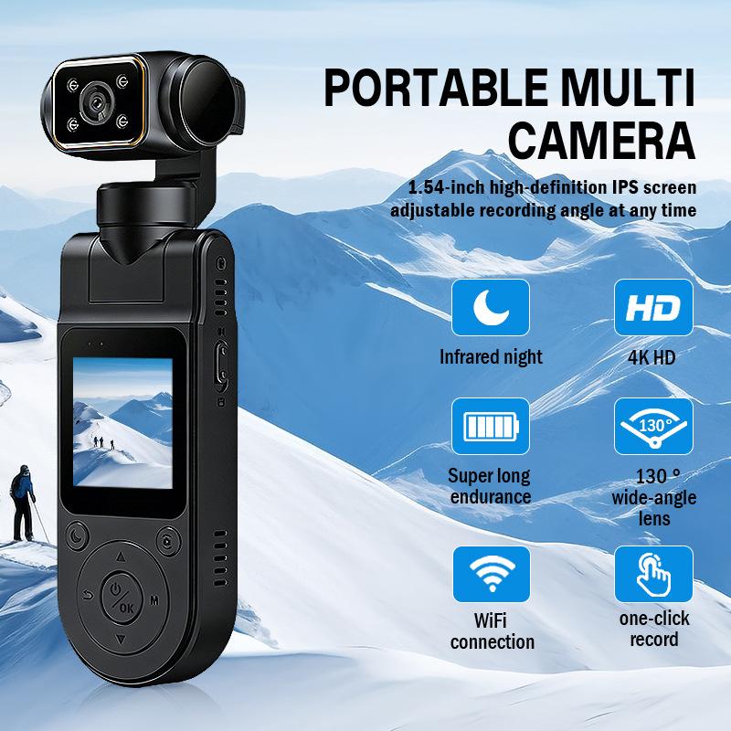 X20 Clip-on 2K HD Night Vision WiFi Camera for Cycling & Meetings