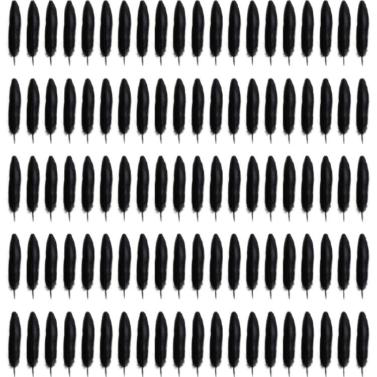 Opakowanie 100 Czarnych Piór Dekoracyjne Naturalne Pióra Rękodzieło Do Łapaczy Snów Kostium Kapelusz Kolczyki Biżuteria Dekoracja