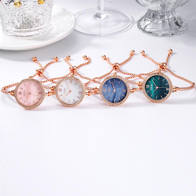 Uhr Damenstil Armband Klein Einfach Trendig Temperament Damen Wasserdichte Quarz Uhr