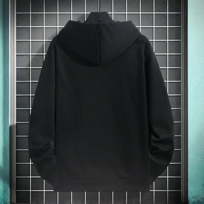 2025 Fall/winter New Arrival Men's Hoodie High Quality Solid Color Hooded Sweatshirt Male Home Outdoor Casual Fashion Pullover