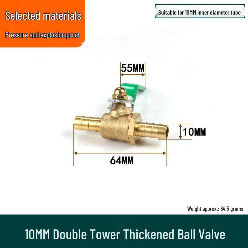 Check Valve: All-Copper Pneumatic Ball Valve – Thickened Tap Water Pipe Switch, Available in 4, 6, and 2-Point Mini Sizes