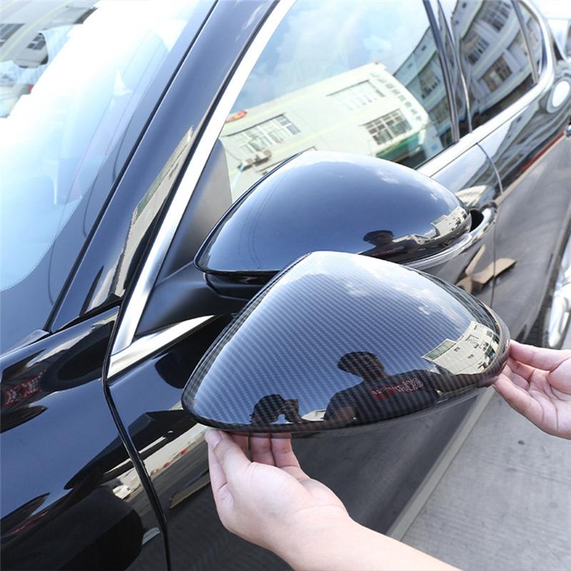 For Maserati Grecale   Car Rearview Cover Side Mirror Trim Decorate Sticker Parts Accessories (ABS Carbon Fiber Pattern)