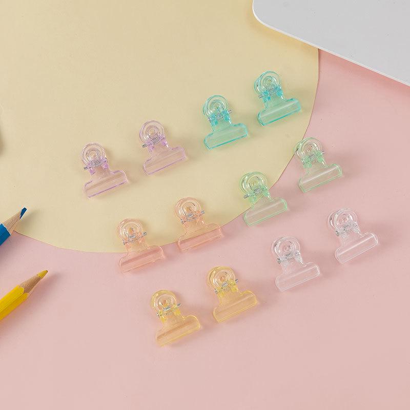 Plastic Office Stationery Clips - Round Spring, Sealing & Document Binding Clips