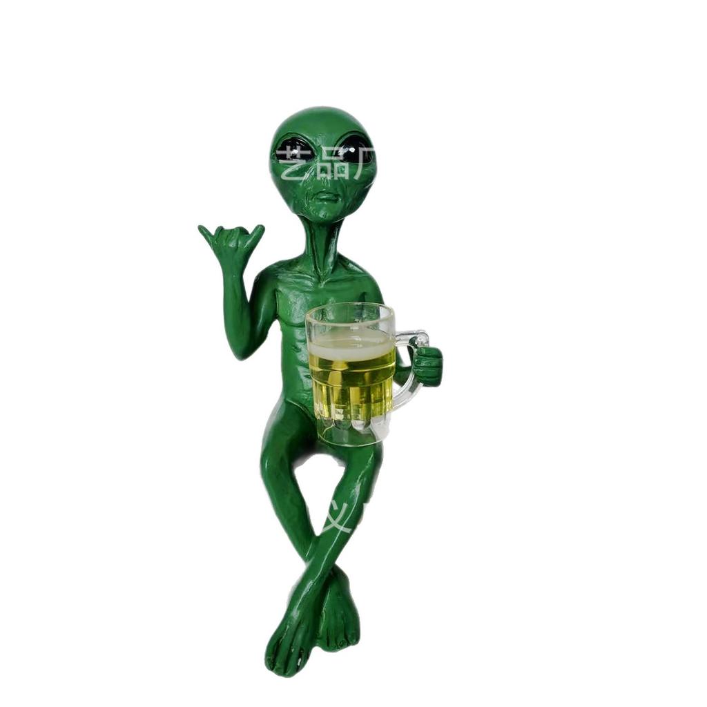 New Resin Statue Ornament Funny Alien Statue Funny Alien Resin Statue
