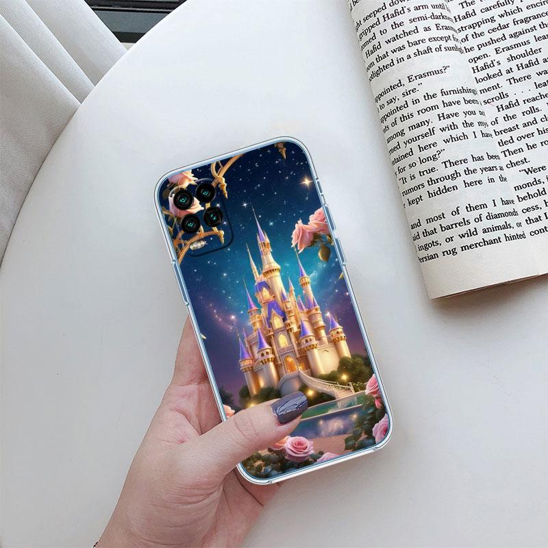 Disney Castle World Transparent Phone Case for Motorola Moto E22I E22S E22 E32 E40 E7 E7I G Plus Power Play Stylus G22 G14