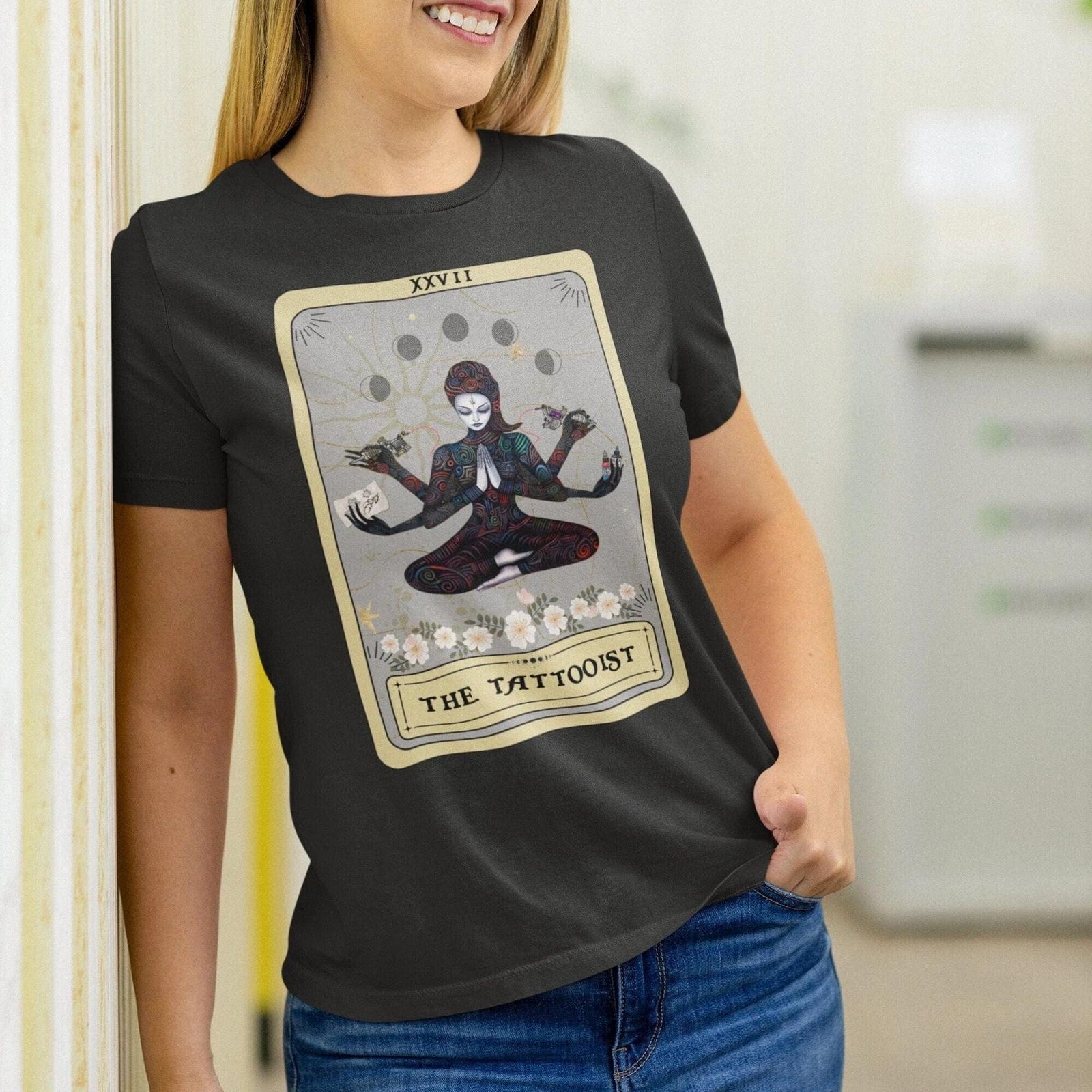 The Tattooist Goddess Tarot Card Shirt, Tattoo Shop L