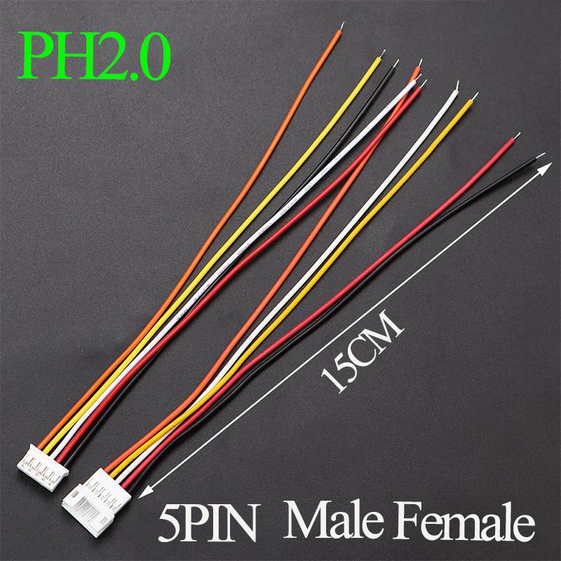 1Pair PH 2.0mm XH2.54MM  2/3/4/5/6 Pin  Female Male Plug / PH2.0 XH2.54MM   Terminal Socket Wires Cables Connector 26AWG 15CM