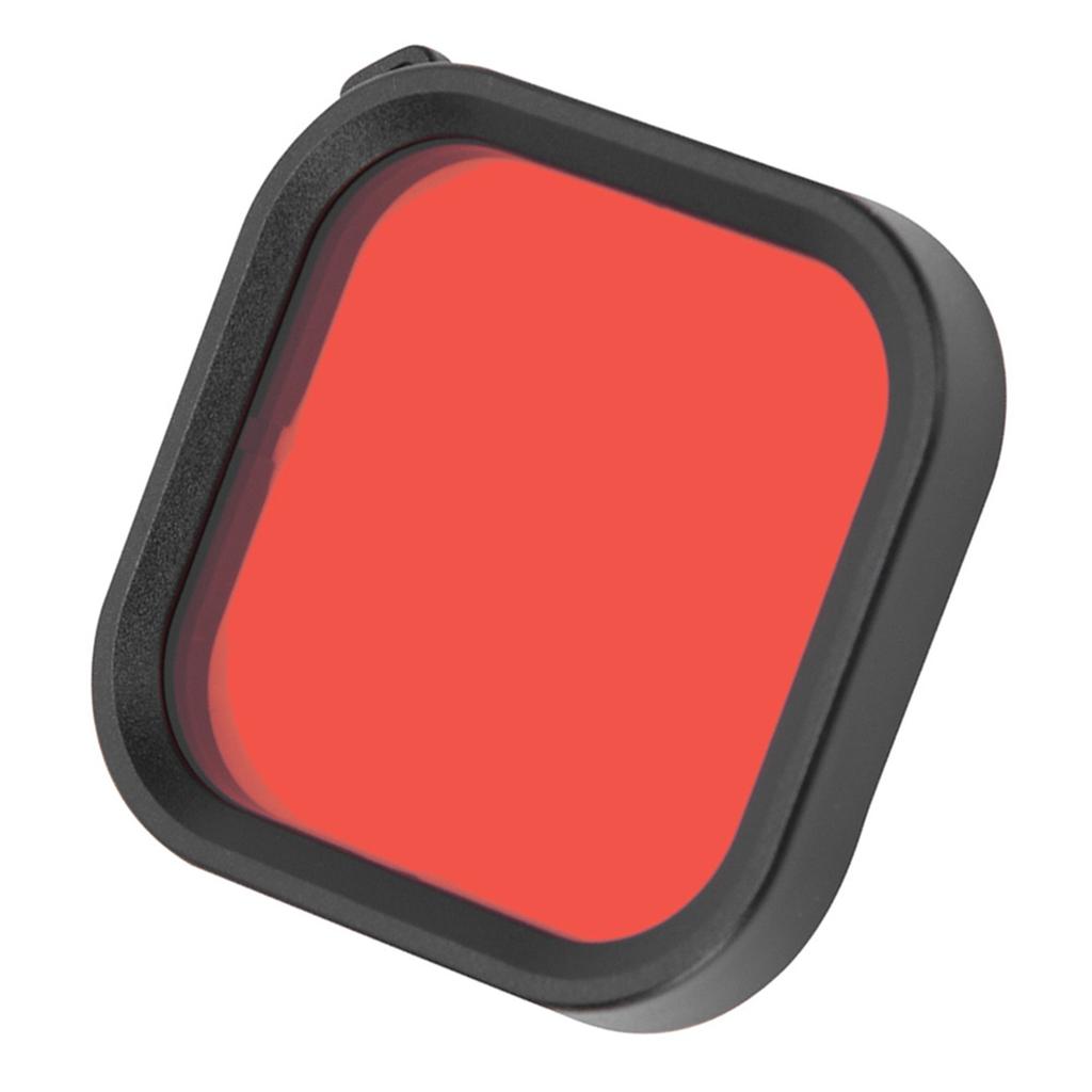 ABS Dustproof Photograph Waterproof Housing Case Diving Lens Filter Dive Accessories for GoPro 8Red