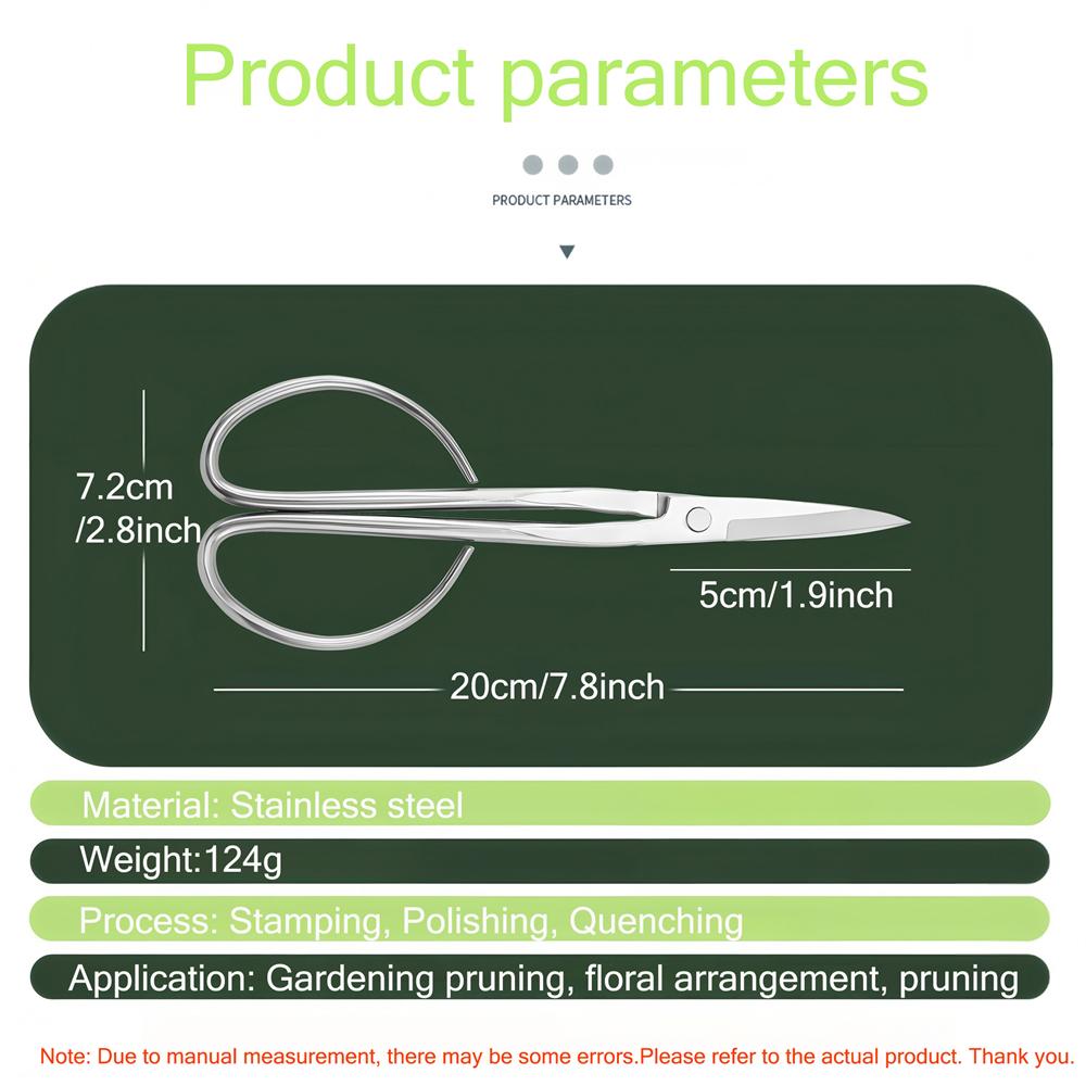 Gardening Shears Flower Branch Scissors Gardening Garden Scissors Stainless Steel Potted Pruning Tool Home Garden Scissors