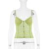 Lace Patchwork Mesh See-Through Camisole - Sexy Floral Vacation Top for Women