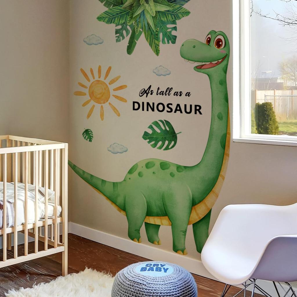 Wall Stickers Suitable for Rental Interior Removable Wallpaper Large Size - Dinosaurs, Plants, Rooms, Children's Rooms, Boys, Girls, Decor, Stickers,