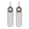 Ethnic Retro Chain Long Tassel Earrings Creative Personality Trendy Earrings Earrings