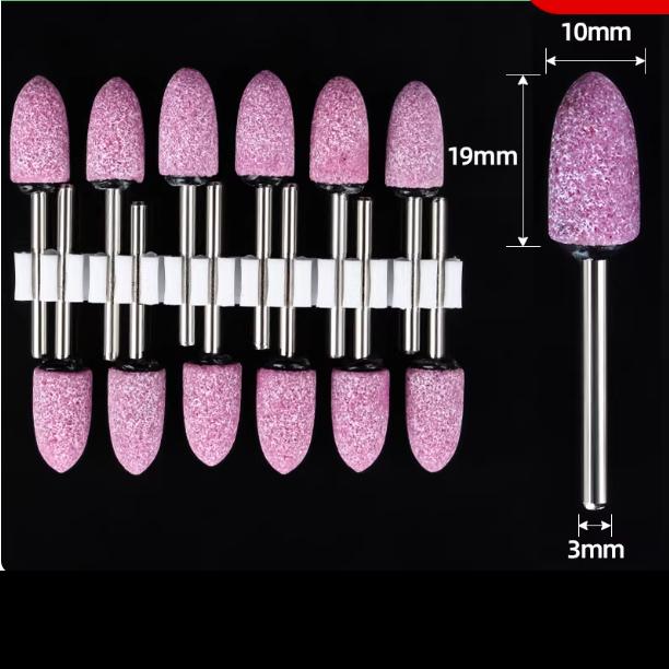 12pcs Grinding Stone Set Shank, Sanding Drill Bit for Rotary Tool Flap Wheel for Grinding, Polishing, Deburring Ferrous Metal