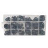 125Pcs Rubber Grommet Assortment Wiring Gasket Kit Rubber Grommet Eyelet Rings