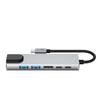 Tech-Protect Hb02 Hub Adapter 6In1 Type-C + Usb2.0 + Usb3.0 + Hdmi 4K 30Hz + Rj45 + Pd100W Space Grey