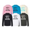 Gallery Dept New Classic Alphabet Französischer Slogan LOGO Druck Rundhals Tasche Langarm T-Shirt Herren und Damen