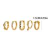 Geometric Hoop Earrings for Women Fashionable Square Ear Rings Exaggerated Ear Pendants Elegant Evening Party Jewelry