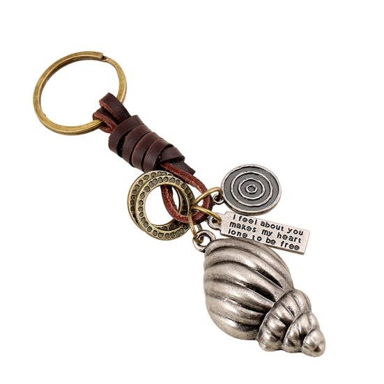 Vintage Key Ring Wing Butterfly Leaf Pendant Men Keychain Xmas Gift