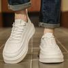 Men's shoes 2025 summer popular casual board shoes white shoes youth versatile breathable thick-soled niche sports board shoes