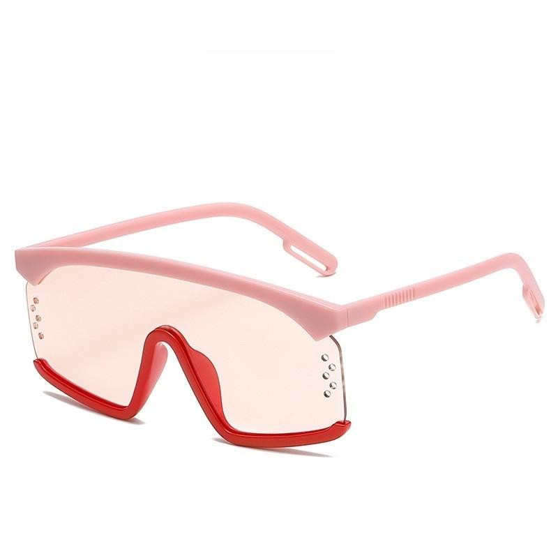 Vintage Retro Large Frame Sunglasses With Gradient Ocean Lenses For Women Summer Fashion