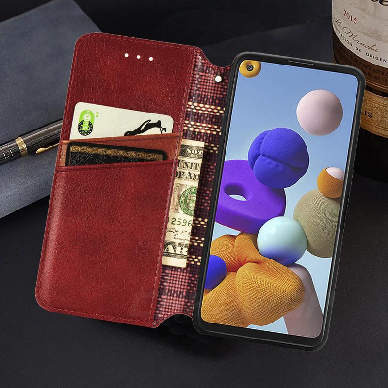 Flip Leather Wallet Case For Samsung Galaxy A12 A02 A32 A42 A52 A72 A21S A51 A71 A11 A31 Huawei Honor 10X Lite Xiaomi Redmi Note 10 9T 9 iPhone 12 11