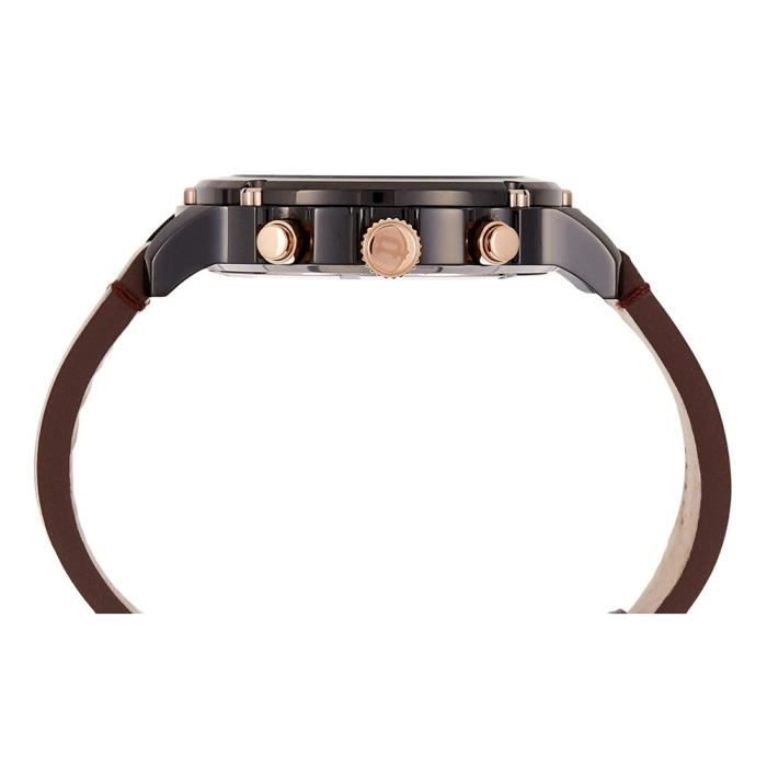 Montre - Police - R1451324001 LULWORTH - Cuir noir - Acier inoxydable - Quartz japonais