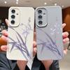 Orchid Flowers Pattern Phone Case For Samsung Galaxy A17 A56 A55 A36 A16 A15 5G A26 A35 A25 A54 A14 A34 A53 Soft Silicone Cover