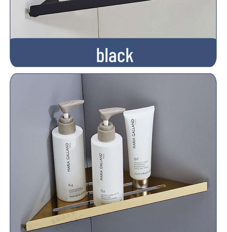 304 Stainless Steel Wall-Mounted Bathroom Corner Shelf for Shower & Shampoo Storage