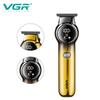 Original V-989 Men's Oil Head Clipper Hair Clipper Gradient Color Body Hair Trimmer USB Charging with LED Digital Display Cordless Home Shaver