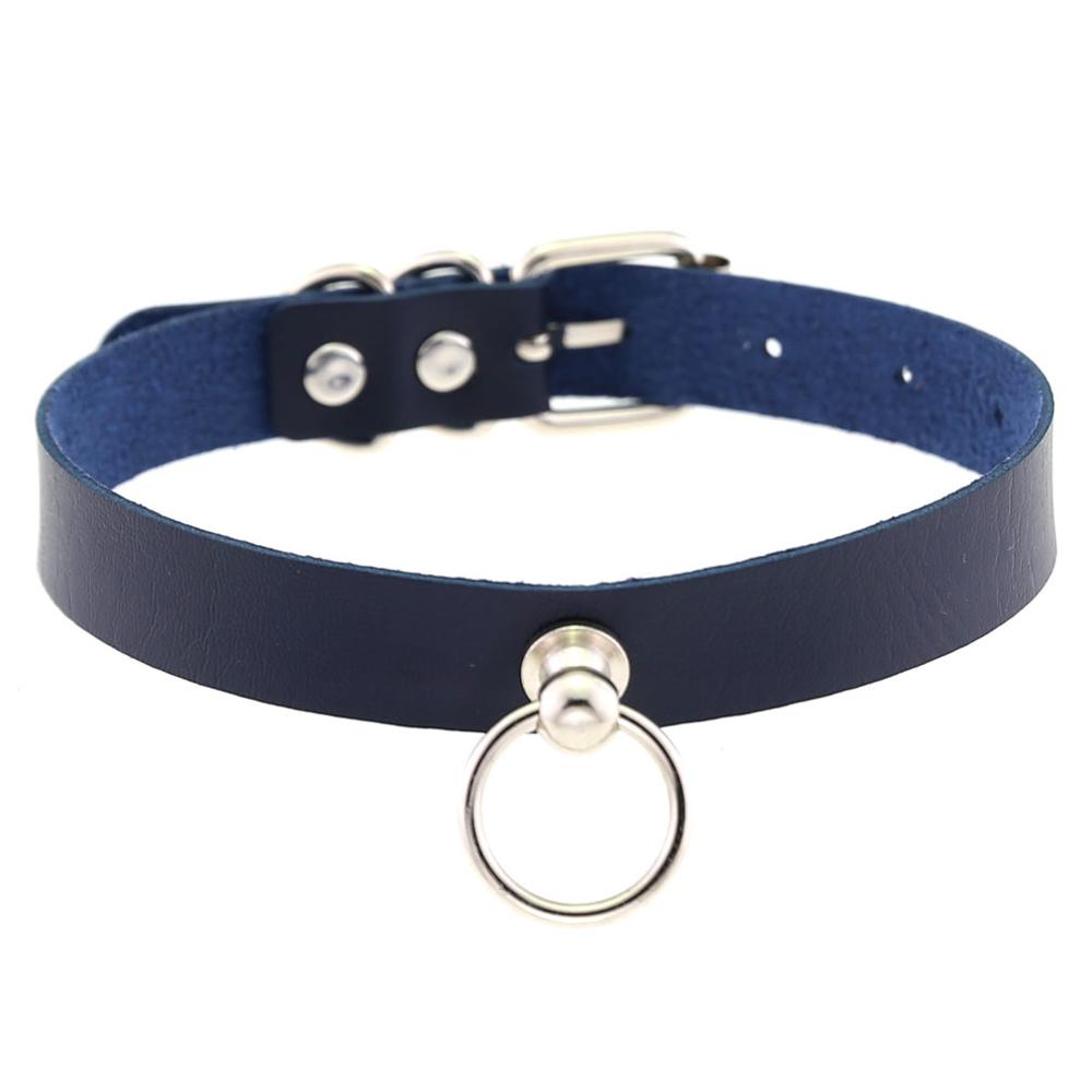 

DIEZI Панк Готика Серебристый Цвет Заявление Ожерелье Для Женщин Винтаж ПУ Кожа Чокер Ожерелья Косплей Аниме Харадзюку Ювелирные Изделия