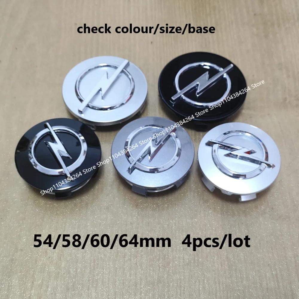 4 Stück 54/58/60/64mm Auto Radnabenkappen für Opel OPC Corsa E F A B C D Gsi Turbo Cors Line Radkappen Zubehör