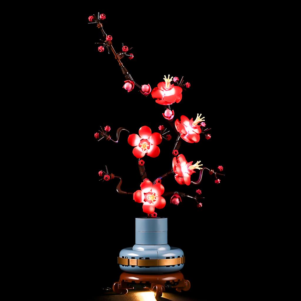 Flower Plum Blossom Led Light Kit For 10369 The Creator Botanical Collection Not Include Building Block (Only Lighting Set)