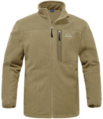 Fleece Golf Outdoor Soft Bergsteigen Full Zip Hoch Winter Khaki [Gopune] Jacke, Herrenbekleidung, Jacke, Shell, Kleidung, Mantel, Warm, Leicht,