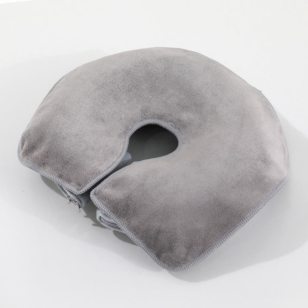 New Heart-Shaped U Face Perforated Massage Towel - Soft Fluffless Machine Washable Durable for Spa Beds/Tables & Beauty Parlors
