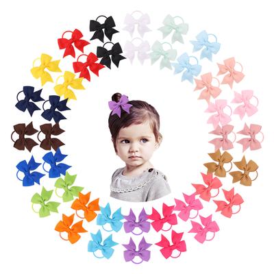 20 Stück/Set Kinder Niedliche Elastische Haargummis für Mädchen Baby Liebevolle Gummibänder Pferdeschwanzhalter Kinder Haarschmuck