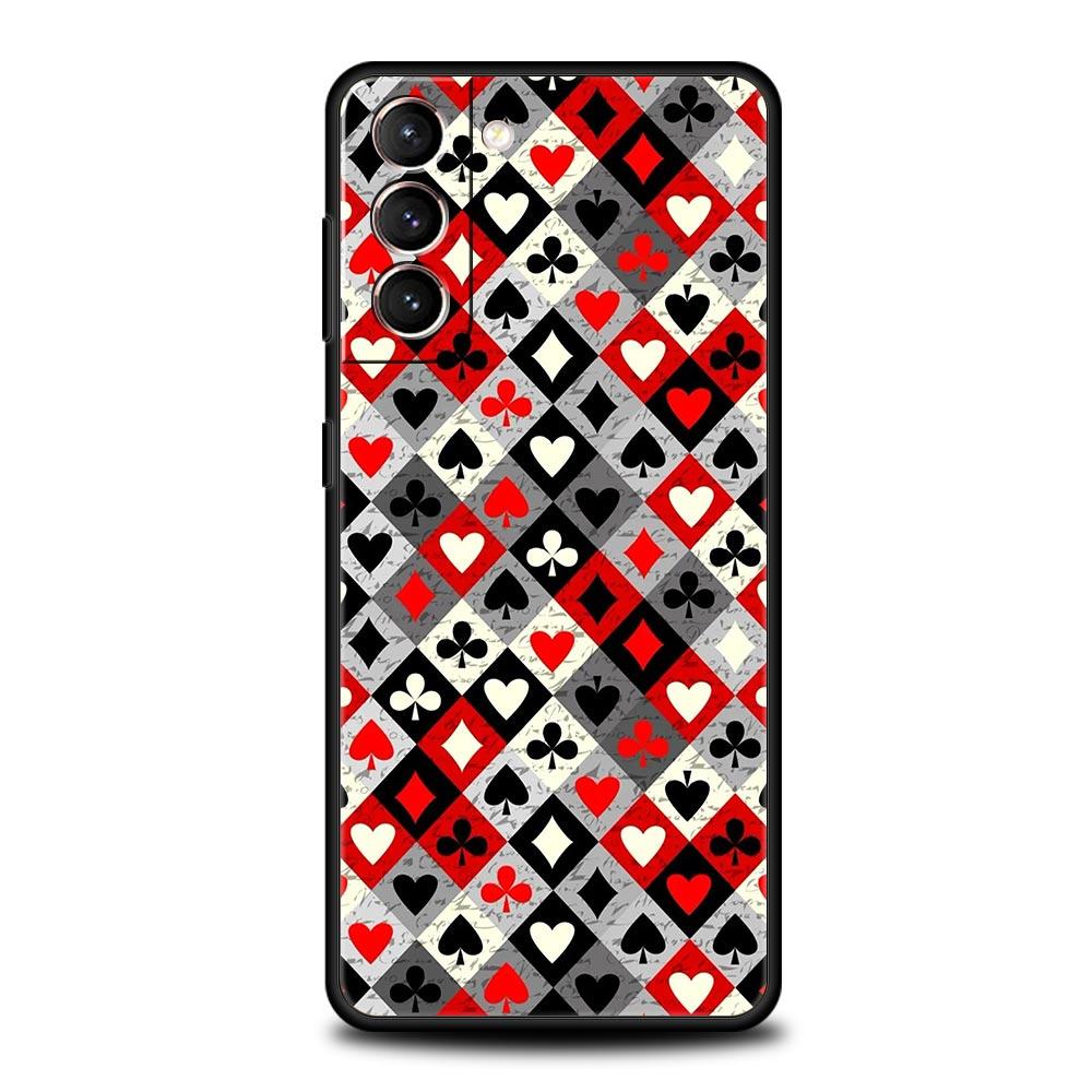Schachbrett karierte Schachbrett Handyhülle Für Samsung Galaxy S25 Edge S24 S23 S22 S21 Ultra S20 FE 5G S10 S10E S9 Plus Hülle