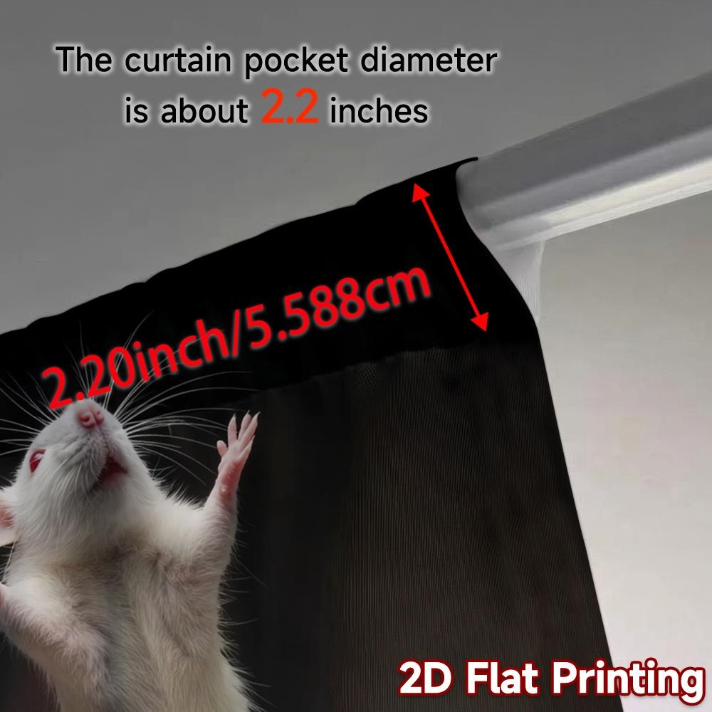 2pcs, 2D FLAT PRINTING Curtains (Without Rod) MoneyMouse Popular Fashionable Curtains Yarn Curtains Decorations For Home Ldeal
