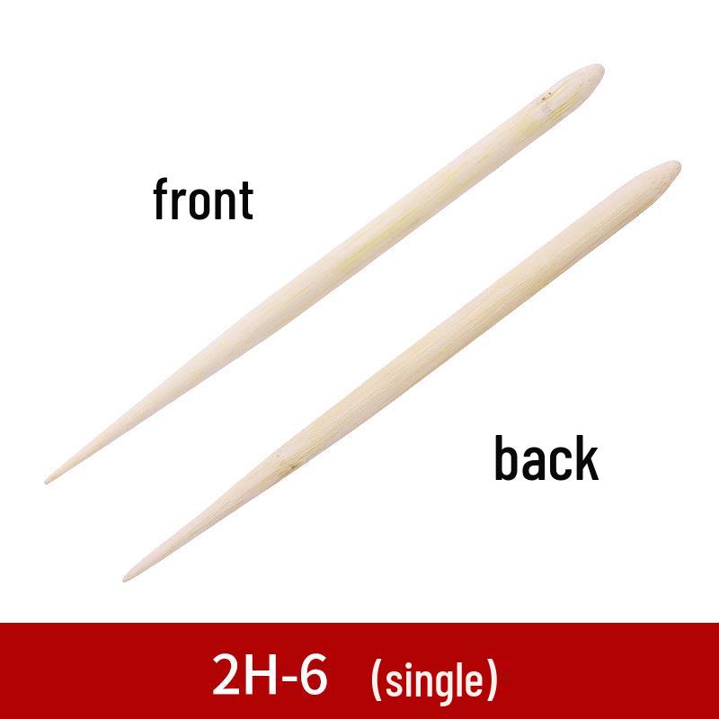 Bamboo Clay Sculpture Set: 7-Piece Round Head Scraper Tools for Buddha Statue Carving and Pottery Craft Trimming.