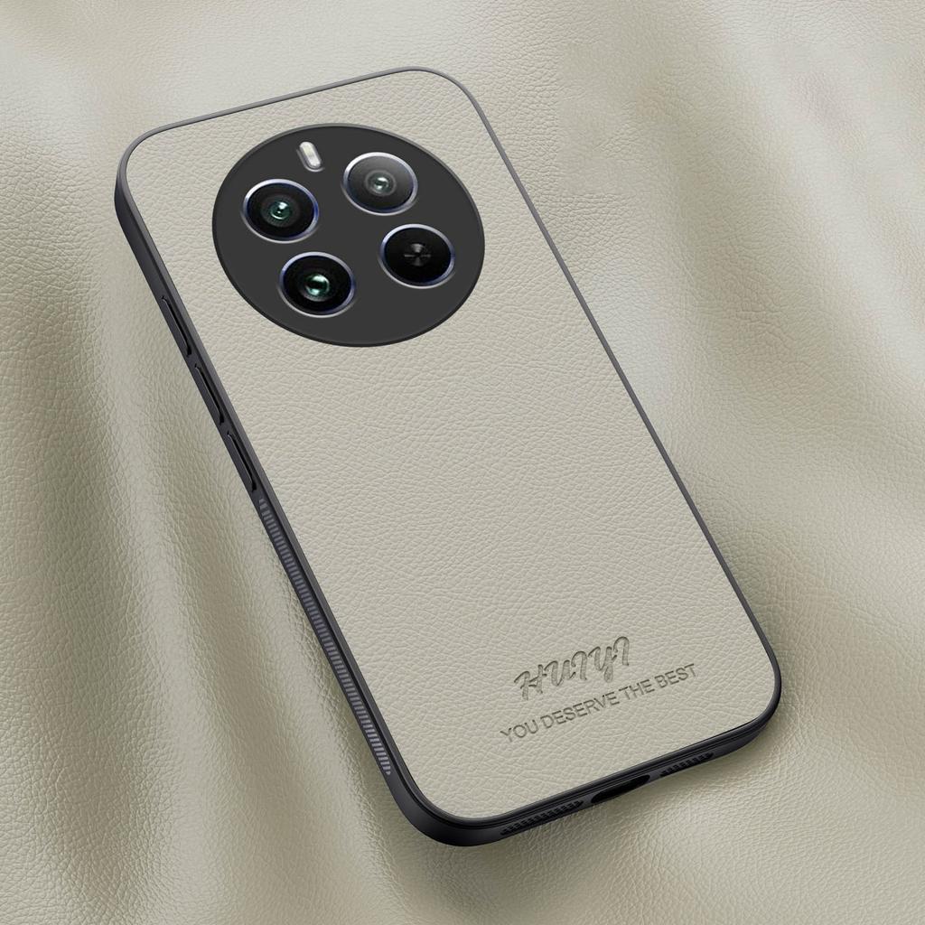 Leather Phone Case for Oppo Realme 11 12+ Pro Plus 11x C67 C63 C61 Car Magnetic Holder Full Lens Silicone Protection Phone Cover