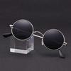 Retro Okrągłe Polarized Okulary Przeciwsłoneczne Męskie Markowe Projektant Okulary Przeciwsłoneczne Vintage Damskie Metalowa Stopowa Ramka Czarne Szkła Okulary Jazda Samochodem UV400