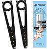 Cat Door Latch with Stabilizer, 7 Sizes Adjustable Cat Door Holder Latch to Keep Dog Out of Litter Box, Economical Alternative of Pet Gates and