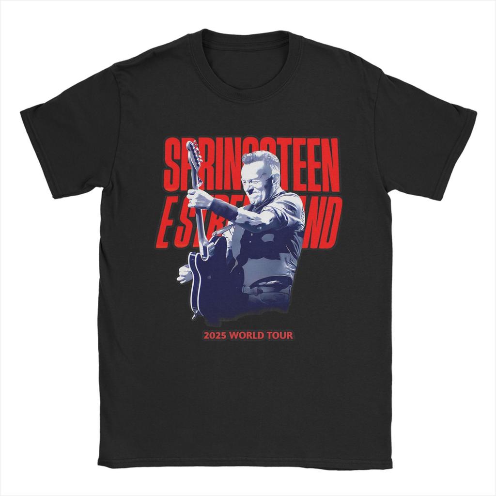 Men T-Shirt Bruce Springsteens Amazing 100% Cotton Tees Short Sleeve  T Shirts Round Collar Clothing 4XL 5XL 6XL