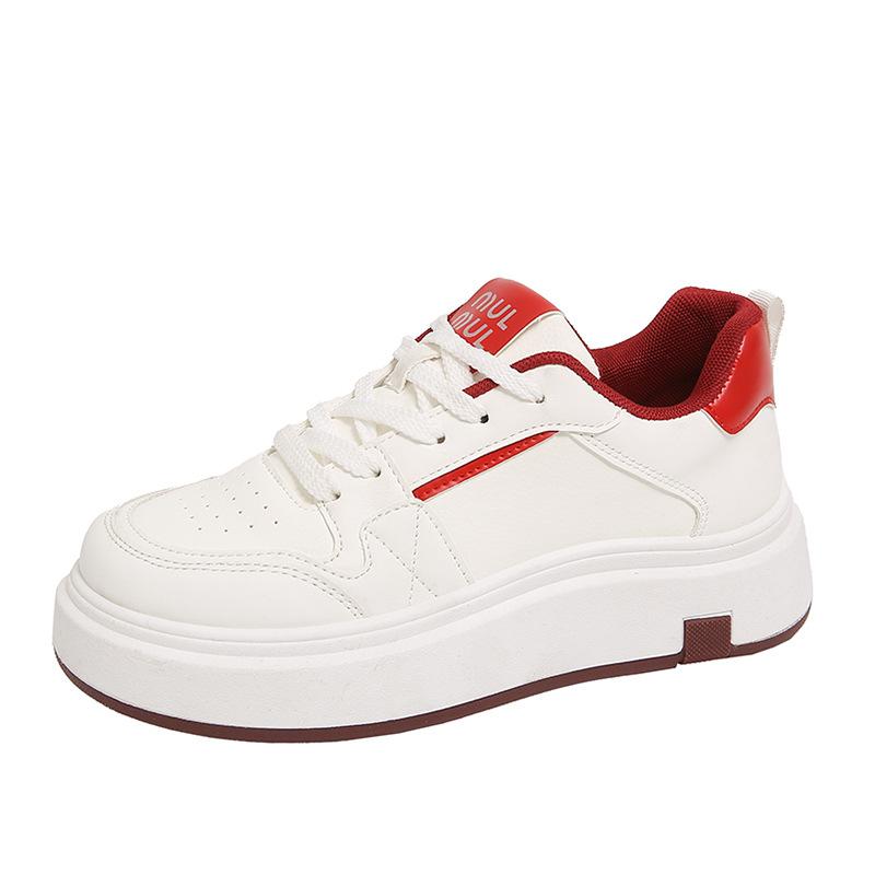 Muffin sole little white shoes women's 2025 spring and autumn new thick sole heightening soft sole casual sports board shoes women's versatile