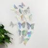 12Pcs 3D Hollow Colorful Butterfly Wall Stickers For Wedding Decoration Bedroom Children's Room Wall Art Kids Room Living Room