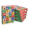 5 Pcs 24-Grid Advent Calendar DIY Fillable Empty Boxes 24-Day Christmas Countdown Calendar Candy Wrapping Boxes for Holiday Christmas Party Favors