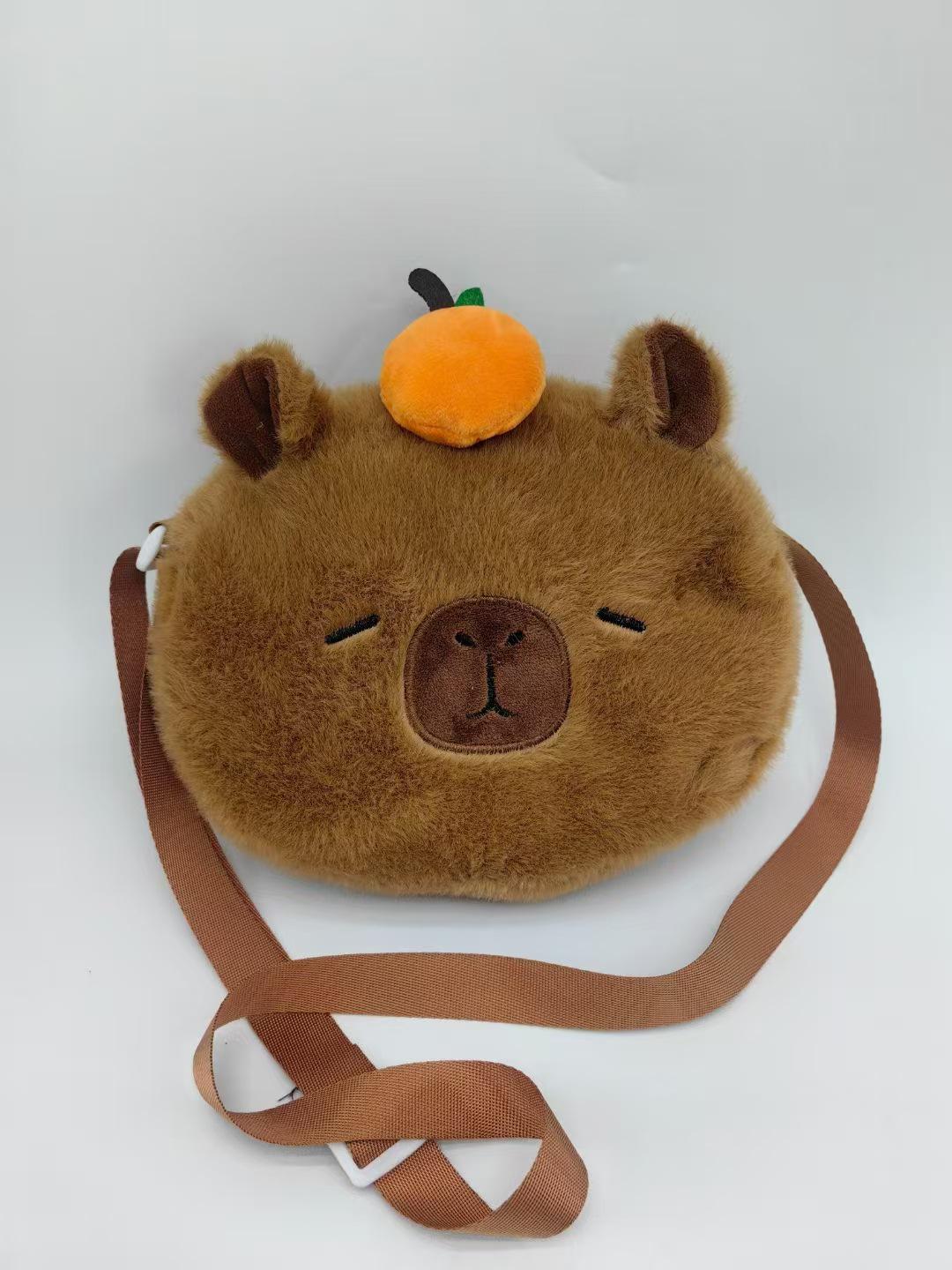 

Новый плюшевый рюкзак-кроссбоди Капибара 2023 - Идеальный подарок для девочек 21cm x 20cm x 7cm